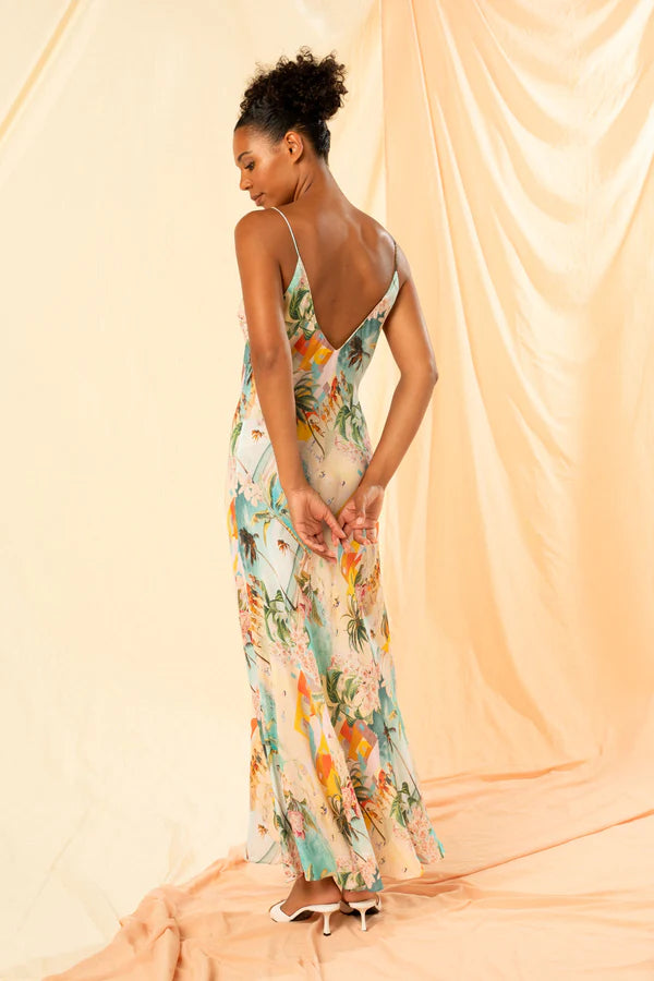  MAXI SLIP DRESS in Vacanza by Kachel