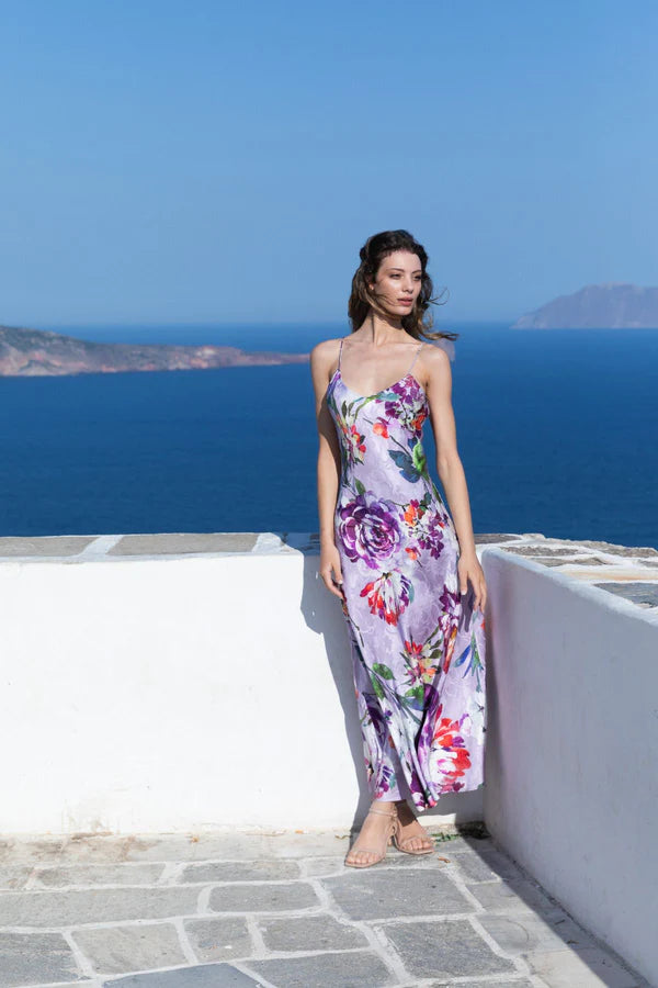 SANDRA SLIP MAXI DRESS by Kachel