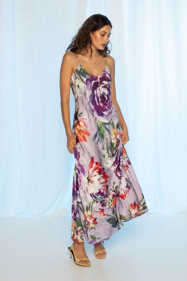 SANDRA SLIP MAXI DRESS by Kachel