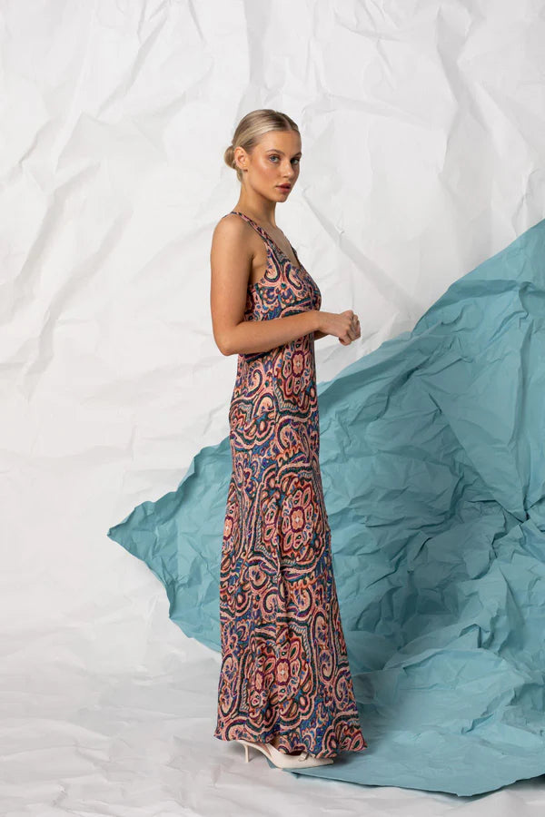 VICTORIA MAXI DRESS in Oasis by Kachel