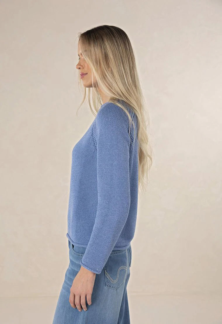 HAVEN JUMPER in Denim Blue by Humidity Lifestyle