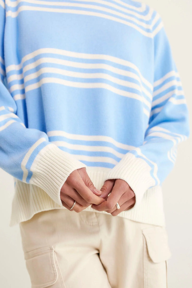 Alessandra CASCADE SWEATER in Cornflower