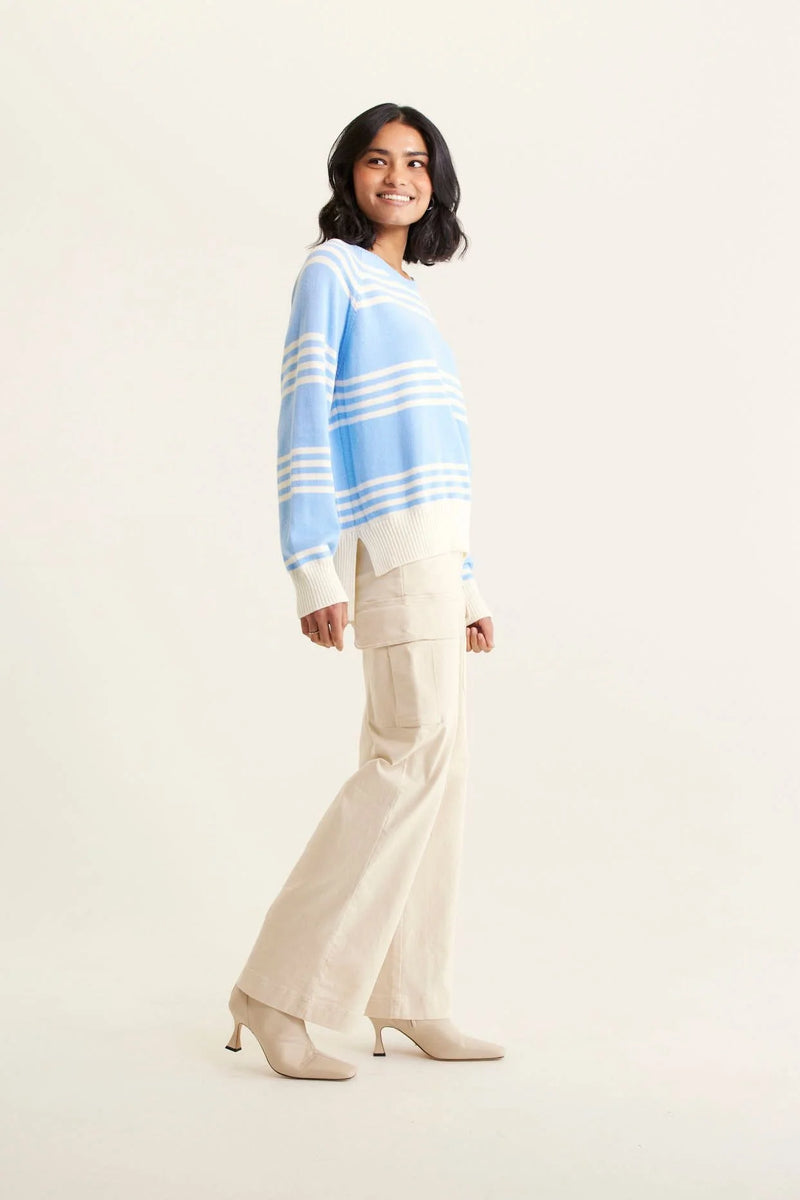 Alessandra CASCADE SWEATER in Cornflower