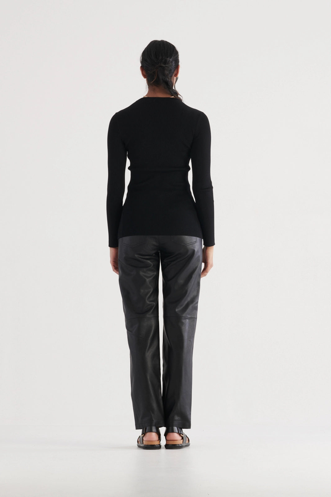 Elka Collective Nola Long Sleeve Top in Black