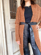 LIZA DRAPE CARDIGAN | Rust - Darling & Domain