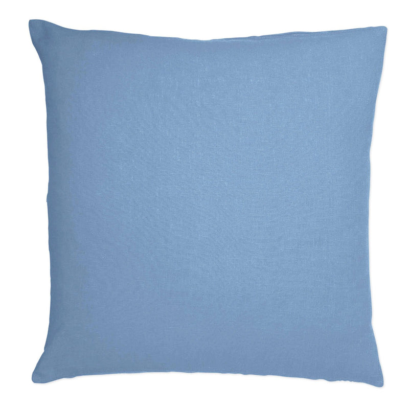 LINEN EUROPEAN PILLOWCASE | Washed Denim Blue