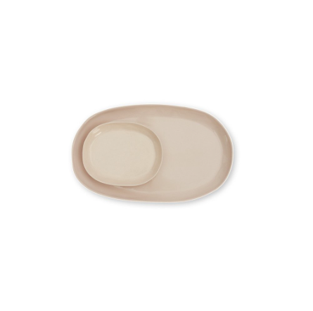 CLOUD OVAL PLATE SMALL | Icy Pink