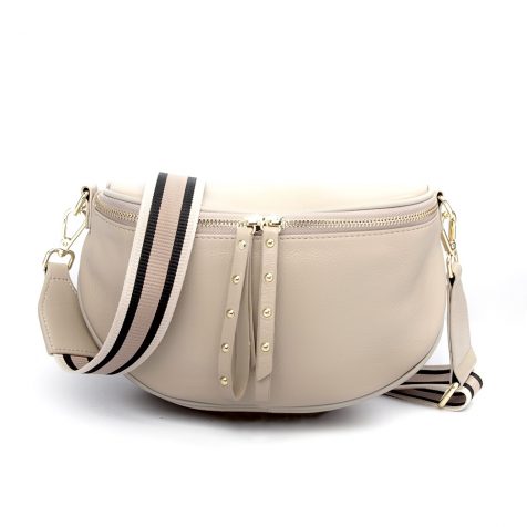 CROSSOVER LEATHER OBSESSED BAG | Taupe