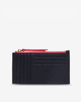 COMPACT WALLET in Navy Pebble by ARLINGTON MILNE
