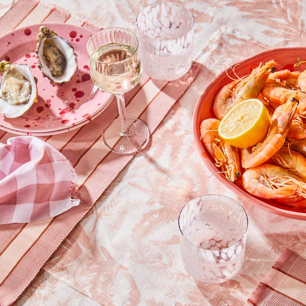 PLACEMAT SET in Stripe Pink from Bonnie and Neil