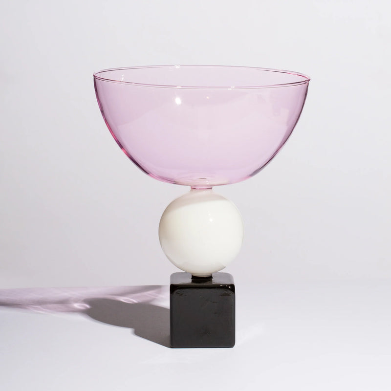 GEO BOWL in Pink + Black + White from Fazeek