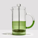 TWO TONE COFFEE PLUNGER in Clear + Green from Fazeek