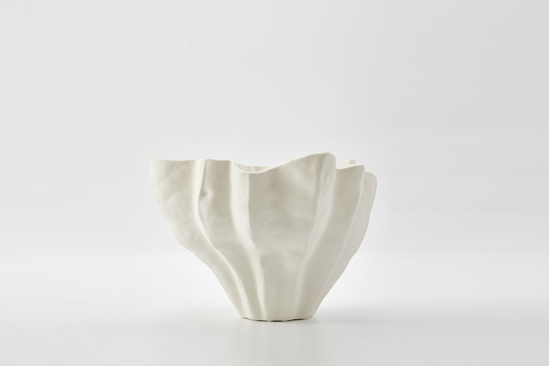 FLUTE BOWL in Ivory by The Foundry