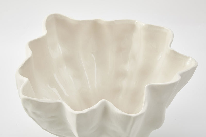 FLUTE BOWL in Ivory by The Foundry