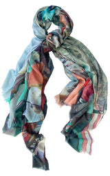 URBAN FABLE COTTON LINEN SCARF | Positano